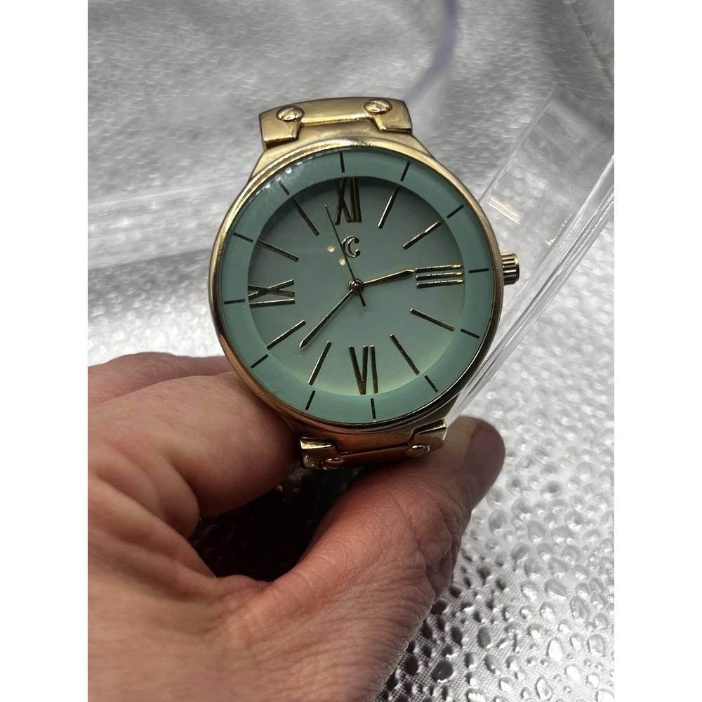 Charming Charlie Green MinT Band Quartz Women Watch New Battery RY5529GDMNT Gold
